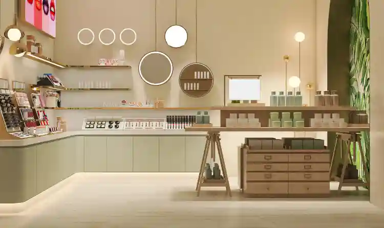 interior of a beauty store