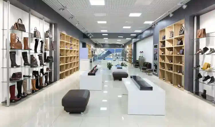 interior of a shoe store |